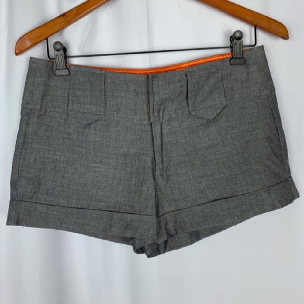 Rampage women's gray short dressy shorts, size 5